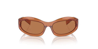 Miu Miu 0MU 14ZS women Brown Oval Sunglasses