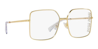 Miu Miu 0MU 51YS women Gold Oversize Sunglasses