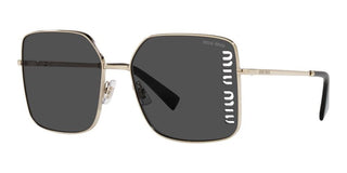 Miu Miu 0MU 51YS women Gold Oversize Sunglasses