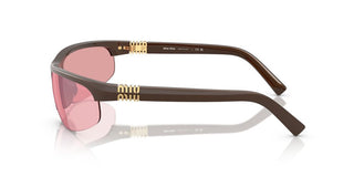 Miu Miu 0MU A02S women Brown Oval Sunglasses