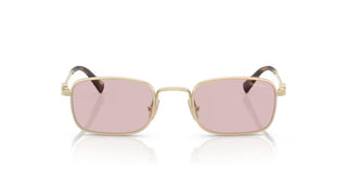 Miu Miu 0mu A53s Women Gold Rectangle Sunglasses