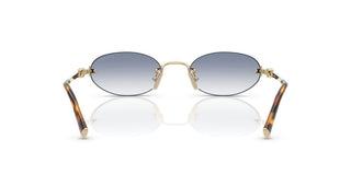 Miu Miu 0MU A54S women Gold Oval Sunglasses