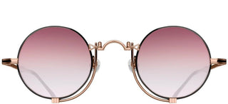 Matsuda 10601H unisex Rose gold Round Sunglasses