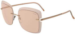 Silhouette ACCENT SHADES 8165 women Pink Squared Sunglasses