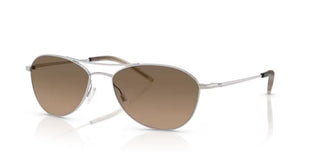 Oliver Peoples Aero ii OV 1358S unisex Silver Pilot Sunglasses