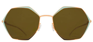 Mykita ALESSIA unisex Gold Geometric Sunglasses