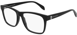 Alexander McQueen AM0282O men Black Geometric Eyeglasses