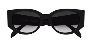 Alexander McQueen AM0330S women Black Oval Sunglasses