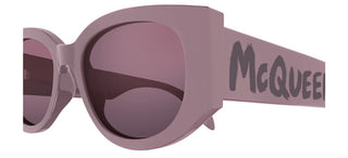 Alexander McQueen AM0330S women Pink Oval Sunglasses