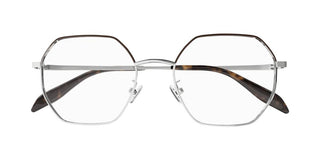 Alexander Mcqueen Am0338o Unisex Silver Round Eyeglasses