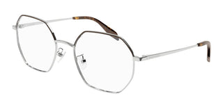 Alexander Mcqueen Am0338o Unisex Silver Round Eyeglasses