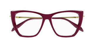 Alexander McQueen AM0341O women Red Squared Eyeglasses