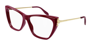 Alexander McQueen AM0341O women Red Squared Eyeglasses