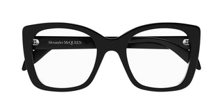 Alexander McQueen AM0351O women Black Butterfly Eyeglasses