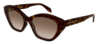 Alexander McQueen AM0355S women Havana Cat Eye Sunglasses