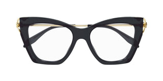 Alexander McQueen AM0376O women Black Squared Eyeglasses