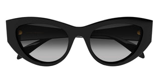 Alexander McQueen AM0377S women Black Cat Eye Sunglasses