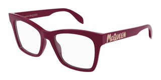 Alexander McQueen AM0388O women Red Squared Eyeglasses