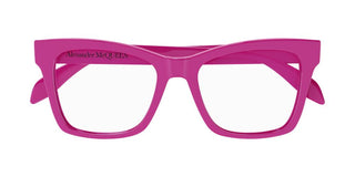 Alexander McQueen AM0388O women Violet Squared Eyeglasses