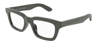 Alexander McQueen AM0392O men Grey Squared Eyeglasses