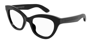 Alexander McQueen AM0395O women Black Squared Eyeglasses