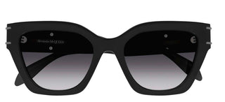 Alexander McQueen AM0398S women Black Cat Eye Sunglasses