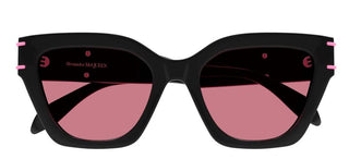 Alexander McQueen AM0398S women Black Cat Eye Sunglasses