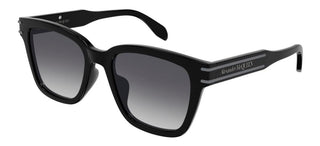 Alexander McQueen AM0399SA unisex Black Squared Sunglasses