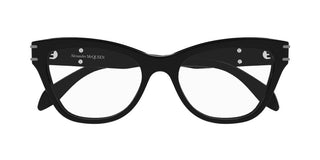 Alexander McQueen AM0401O women Black Squared Eyeglasses