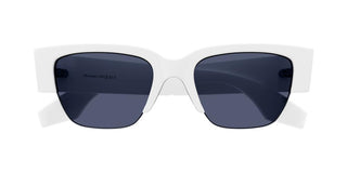 Alexander McQueen AM0405S unisex White Geometric Sunglasses