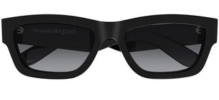 Alexander McQueen AM0419S unisex Black Squared Sunglasses