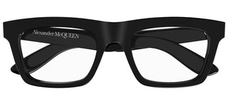 Alexander McQueen AM0423O men Black Squared Eyeglasses