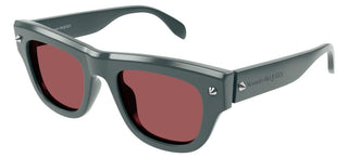 Alexander McQueen AM0425S men Grey Squared Sunglasses