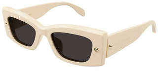 Alexander McQueen AM0426S unisex White Squared Sunglasses