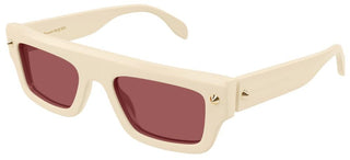 Alexander McQueen AM0427S unisex White Squared Sunglasses