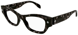 Alexander McQueen AM0429O women Black Cat Eye Eyeglasses