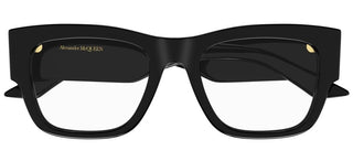 Alexander McQueen AM0436O women Black Squared Eyeglasses