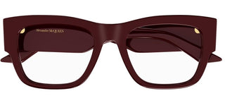 Alexander McQueen AM0436O women Red Squared Eyeglasses