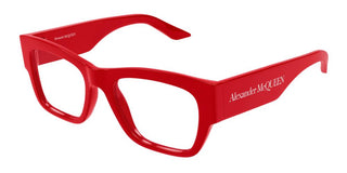 Alexander McQueen AM0436O women Red Squared Eyeglasses