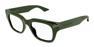 Alexander McQueen AM0443O men Green Squared Eyeglasses