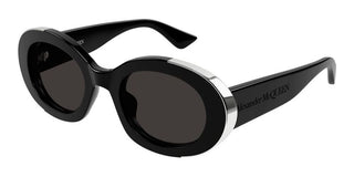 Alexander McQueen AM0445S women Black Round Sunglasses