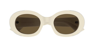 Alexander McQueen AM0445S women White Round Sunglasses