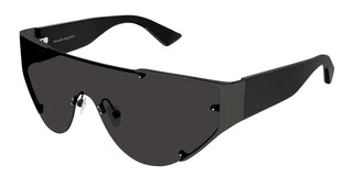 Alexander McQueen AM0447S unisex Black Shield Sunglasses