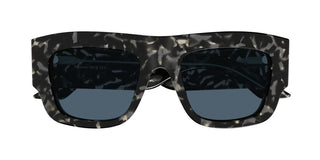 Alexander McQueen AM0449S men Havana Squared Sunglasses