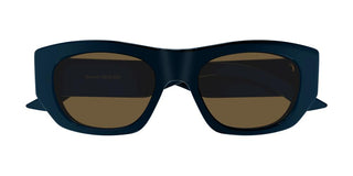 Alexander McQueen AM0450S unisex Blue Squared Sunglasses