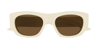 Alexander McQueen AM0450S unisex White Squared Sunglasses