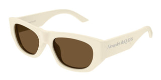 Alexander McQueen AM0450S unisex White Squared Sunglasses