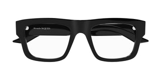 Alexander McQueen AM0452O men Black Squared Eyeglasses