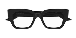 Alexander McQueen AM0453O women Black Cat Eye Eyeglasses