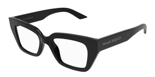 Alexander McQueen AM0453O women Black Cat Eye Eyeglasses